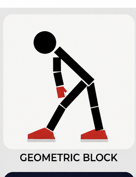 A person standing and leaning forward from the hips with a flat back, the front leg straight with the heel on the floor and the toes lifted